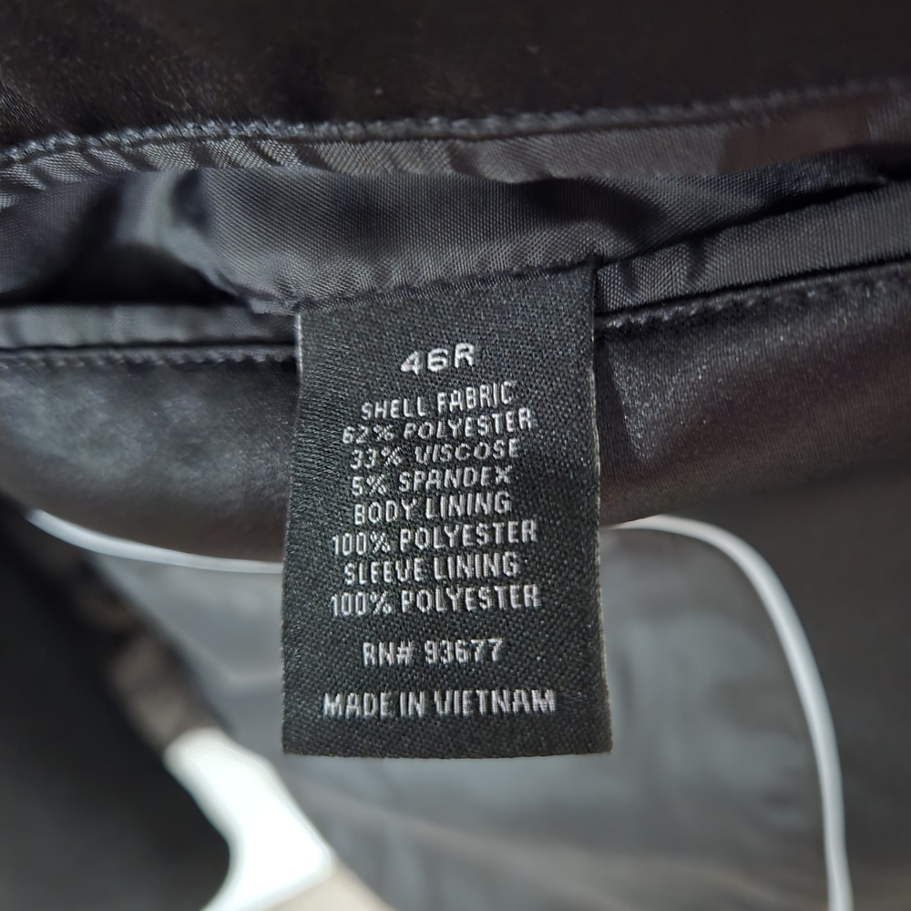 jf j.ferrar Black Tuxedo Satin Lapel Blazer - Picture 2 of 5